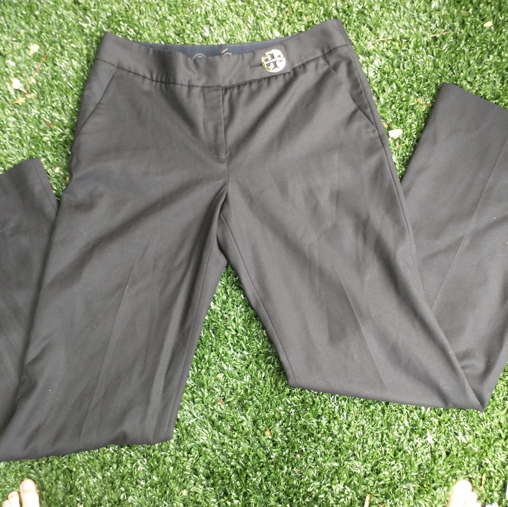 Tory Burch black wide leg trouser